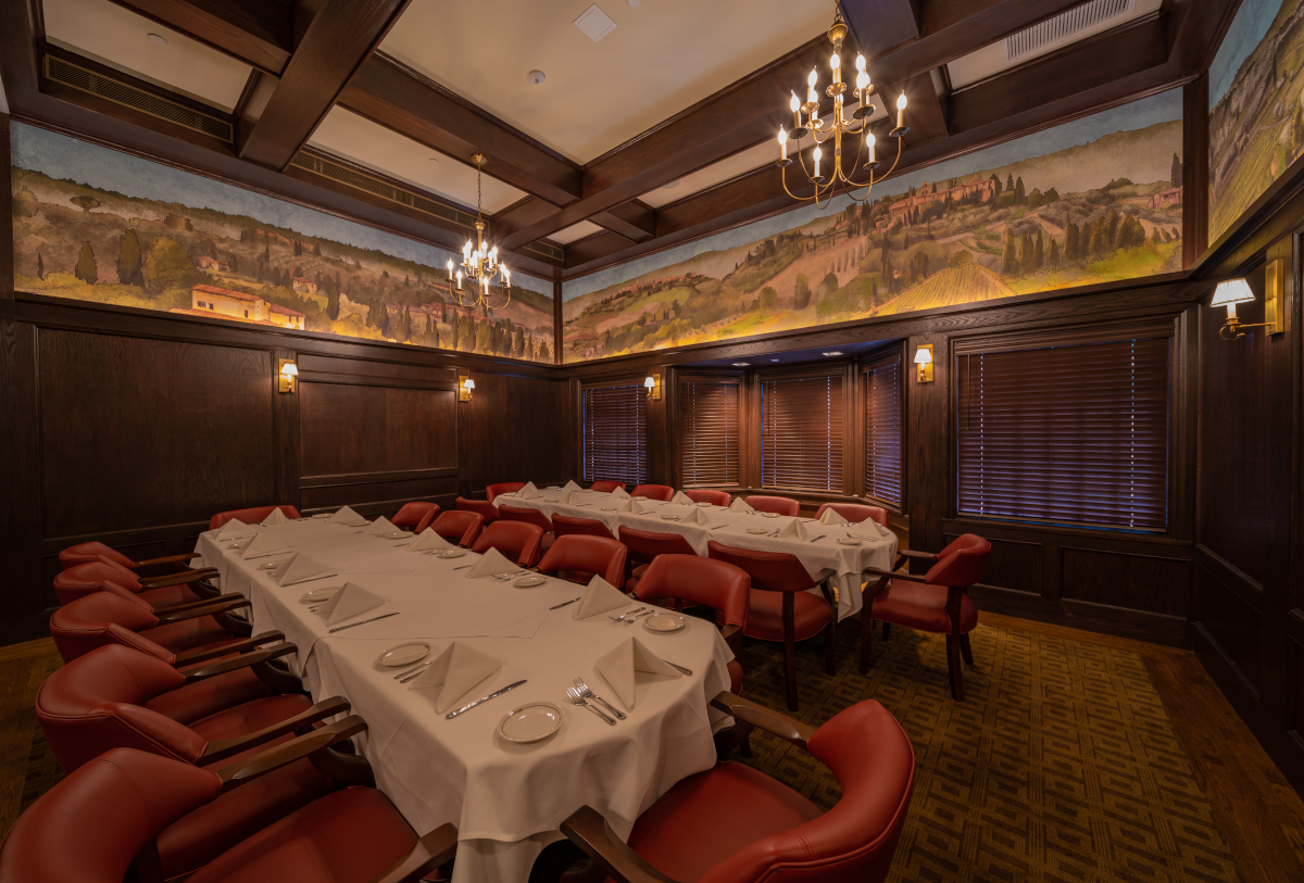 dining room with two tables